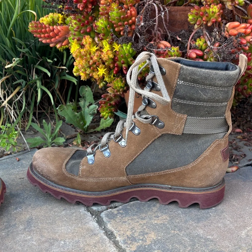 Sorel Men's Brown‎ and Gray Leather Boots